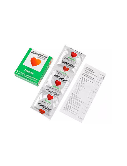 Презервативы masculan Anatomic №3, анатомической формы																			 , изображение 4