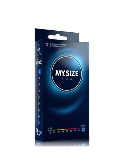 Презервативы увеличенного размера MY.SIZE pro 72, 10 шт 