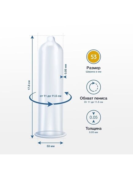 Презервативы классические MY.SIZE 53, 36 шт , изображение 2