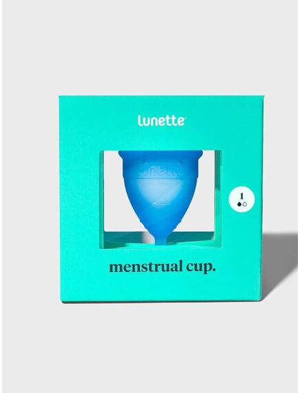 Менструальная чаша Lunette синяя Model 1 , изображение 2