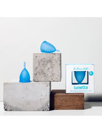 Менструальная чаша Lunette синяя Model 1 , изображение 3