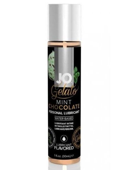 Гелевый вкусовой лубрикант МЯТНЫЙ ШОКОЛАД на водной основе JO GELATO MINT CHOCOLATE FLAVORED, 30мл, Выберите обьём: 30мл 