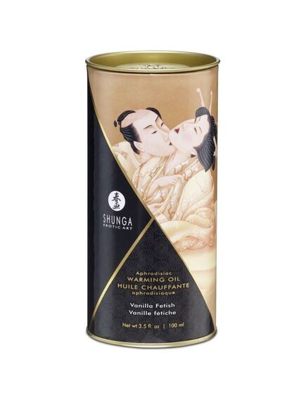Съедобное интимное массажное масло с разогревающим эффектом «Ванильный фетиш», 100 мл , изображение 2