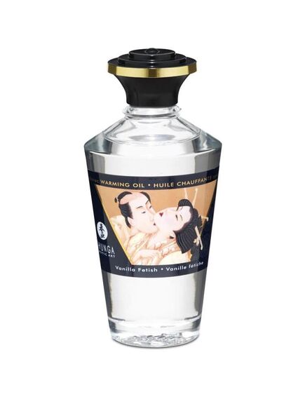 Съедобное интимное массажное масло с разогревающим эффектом «Ванильный фетиш», 100 мл , изображение 3