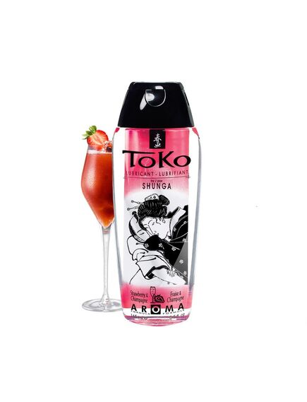 Лубрикант Toko «Шампанское и клубника», 165 мл, Выберите аромат: Шампанское и клубника 