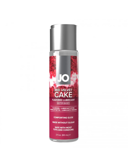 Гелевый вкусовой лубрикант красный бархат на водной основе JO RED VELVET CAKE flavored 60 мл 
