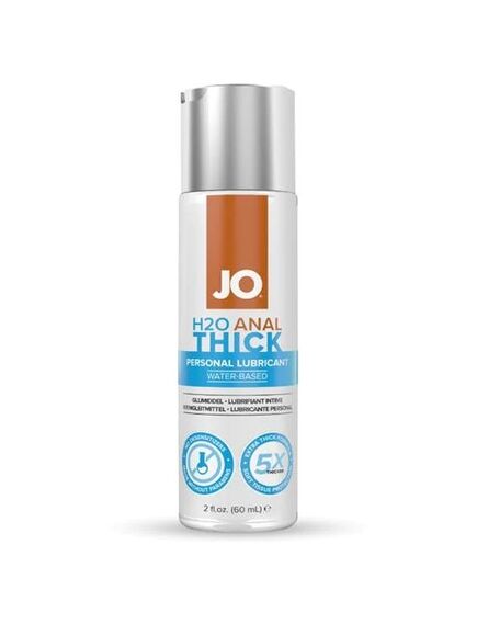 Супер густой анальный лубрикант на водной основе JO H20 Anal Thick - 60 мл., Выберите обьём: 60мл 