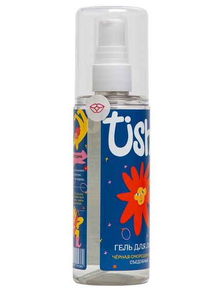 Съедобный лубрикант на водной основе Tishe с ароматом черной смородины и банана - 125 мл , изображение 2