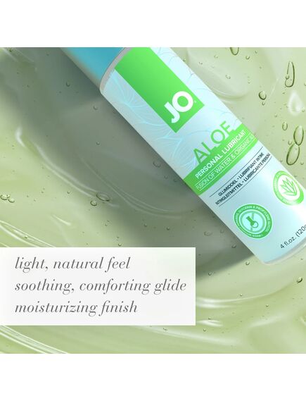 Гель на водной основе с настоем органического алоэ и гиалуроновой кислоты/ JO ALOE - 120 мл., Выберите обьём: 120мл , изображение 4