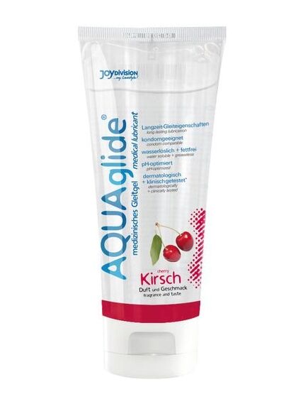 Смазка JoyDivision AQUAglide со вкусом вишни, 100 мл, Выберите аромат: Вишня 