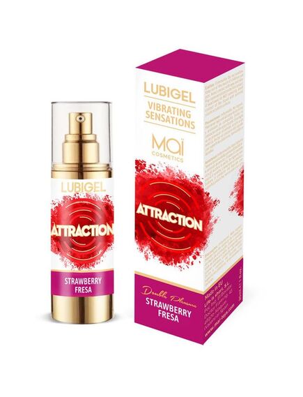 LUBIGEL Жидкий интимный гель с эффектом "вибрации" (клубника) 30 ML 