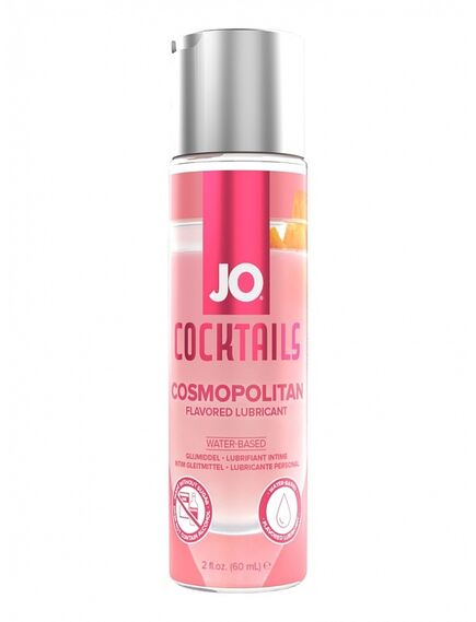 Вкусовой лубрикант JO Cocktails - COSMOPOLITAN - 60 mL, Выберите аромат: Космополитан 