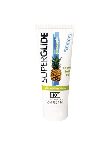 Смазка съедобная на водной основе SUPERGLIDE со вкусом ананаса 75мл 