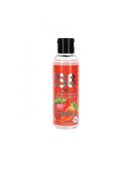 Гель-смазка 4в1 stimul8 Vanilla Strawberrry, 125 мл , изображение 2