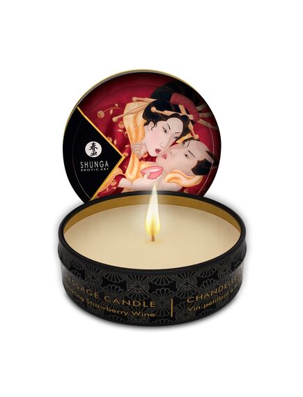 Массажная свеча «Клубника и шампанское», 30 мл 