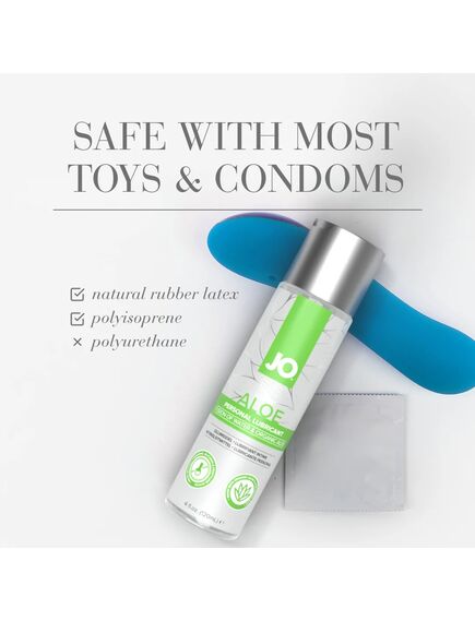 Гель на водной основе с настоем органического алоэ и гиалуроновой кислоты/ JO ALOE - 60 мл., Выберите обьём: 60мл , изображение 4