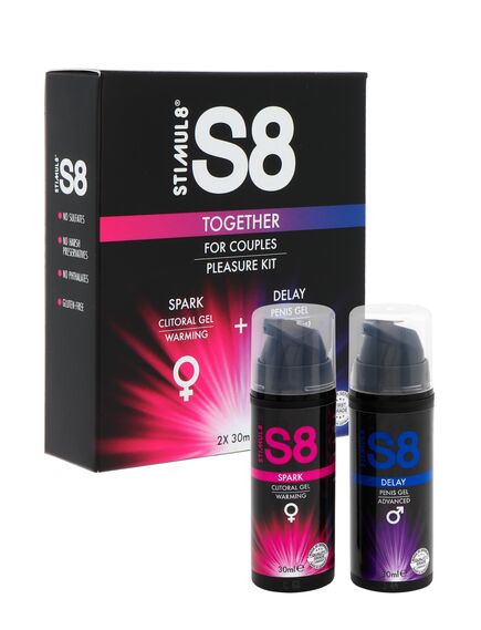 Набор для двоих, мужской пролонгирующий гель и женский возбуждающий гель  S8 Together Kit 2x30мл 