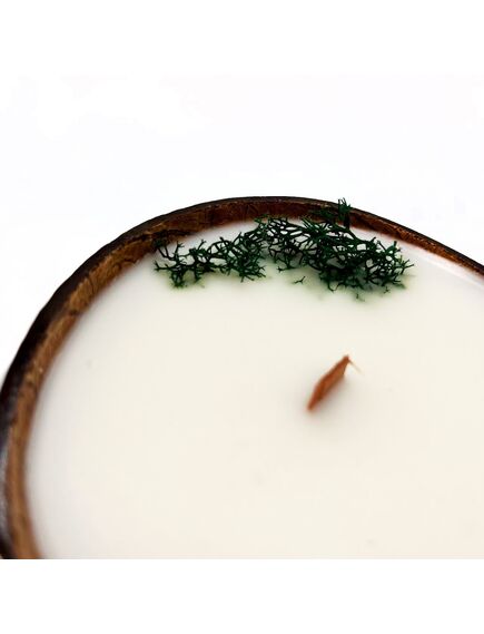 Свеча в кокосе "TIME HEAT" Тайга 130мл , изображение 3