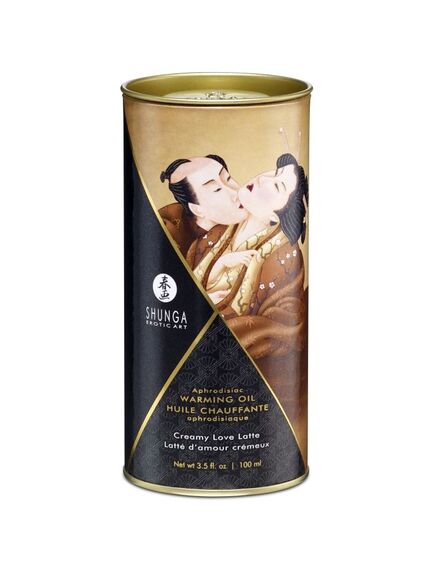 Съедобное интимное массажное масло с разогревающим эффектом "Сливочный любовный латте" 100 мл. , изображение 2