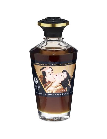 Съедобное интимное массажное масло с разогревающим эффектом "Сливочный любовный латте" 100 мл. , изображение 3
