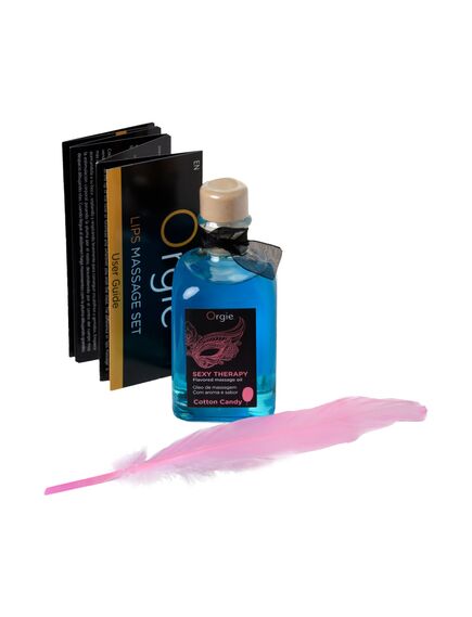 Комплект для сладких игр Orgie "Lips Massage" со вкусом сахарной ваты , изображение 5