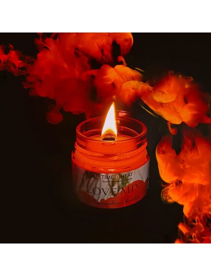 Свеча в банке лимитированная "TIME HEAT" Love Mix, 100 мл , изображение 2