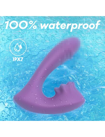 Вибратор для стимуляции точки "G" и клитора с пультом Д/У "Forest Rain-RCT" , изображение 3