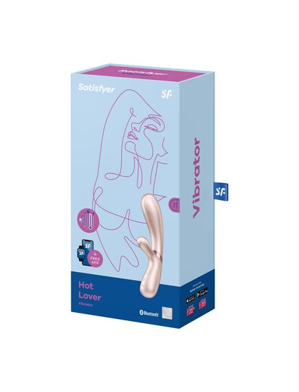 Вибромассажер Satisfyer Hot Lover с возможностью управления через приложение - жемчужный , изображение 2