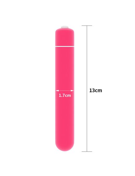 Вибропуля X-Basic 10 режимов вибрации розовая , изображение 2