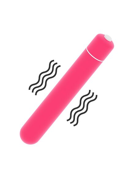 Вибропуля X-Basic 10 режимов вибрации розовая , изображение 3
