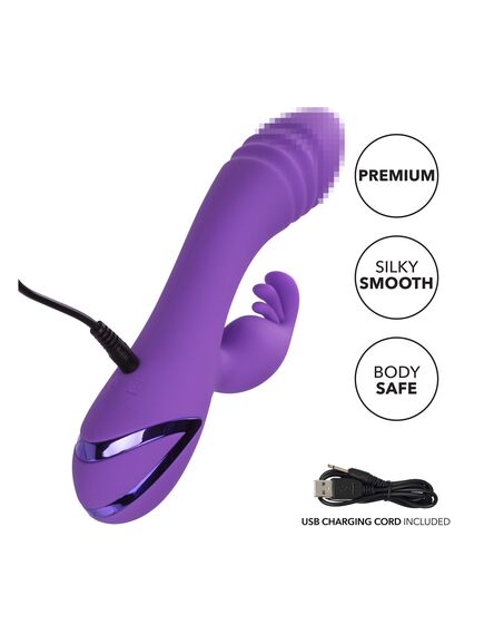 Вибромассажер-кролик с ротацией West Coast Wave Rider , изображение 6