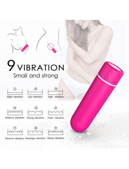 Вибропуля розовая перезаряжаемая с пультом д\у "SEED RCT" , изображение 7