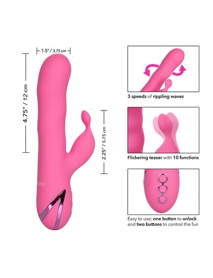 Вибромассажер-кролик с волновыми движениями ствола SANTA BARBARA SURFER , изображение 6