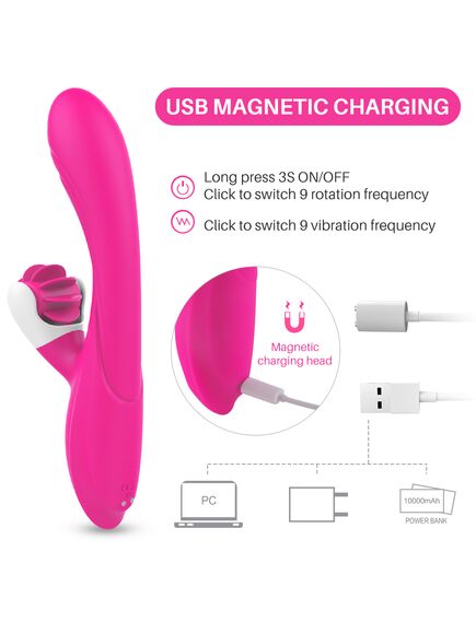 Вибромассажер с имитацией кунилингуса "Sensation" , изображение 6