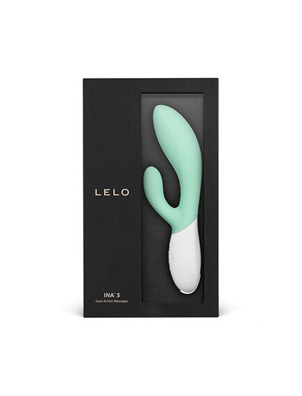 Вибромассажёр со стимулятором клитора Ina 3 голубой , изображение 2