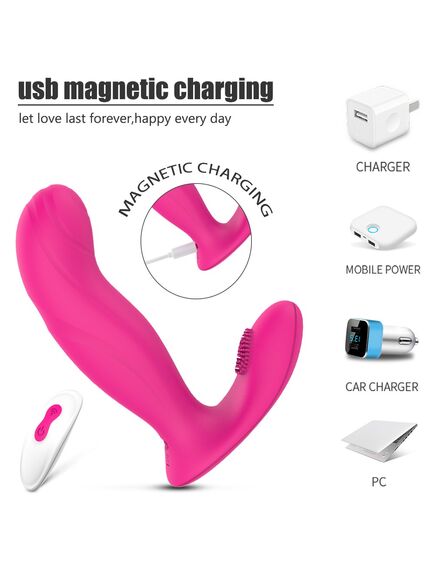 Вибростимулятор с пультом "Prog-RCT Pink" , изображение 5