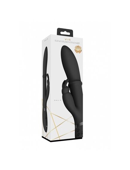 Вибромассажер-кролик Halo со стимулирующим кольцом и функцией "мгновенный оргазм" , изображение 6