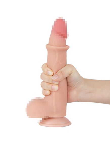 Фаллоимитатор Sliding Skin Dong с подвижной кожей, 20 см , изображение 4
