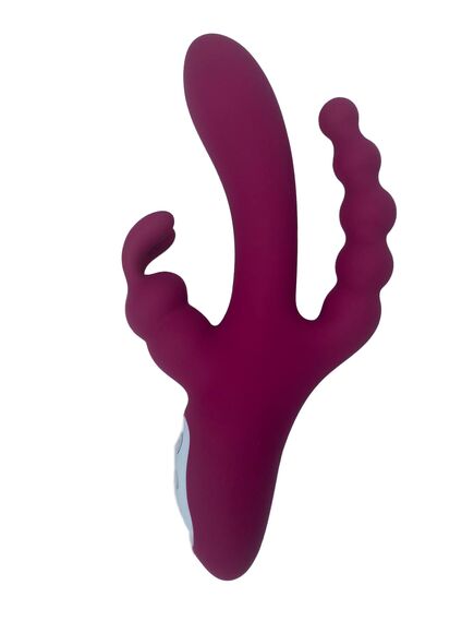 Вибратор кролик с анальным отростком "Joker" 