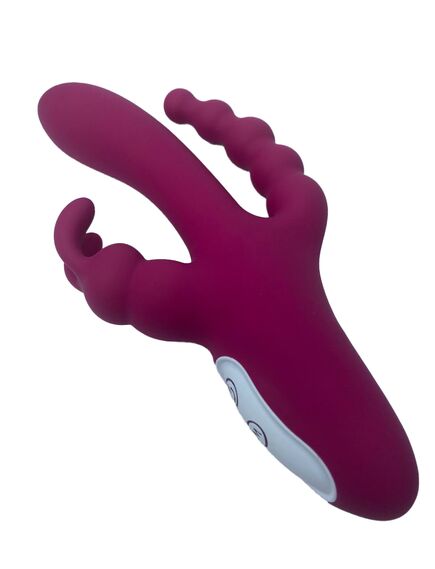 Вибратор кролик с анальным отростком "Joker" , изображение 3