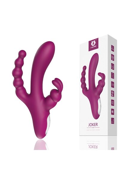 Вибратор кролик с анальным отростком "Joker" , изображение 4