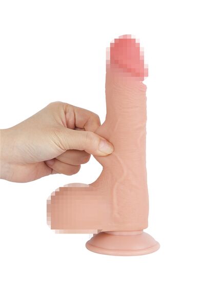 Фаллоимитатор Sliding Skin Dong с подвижной кожей, 14 см , изображение 6
