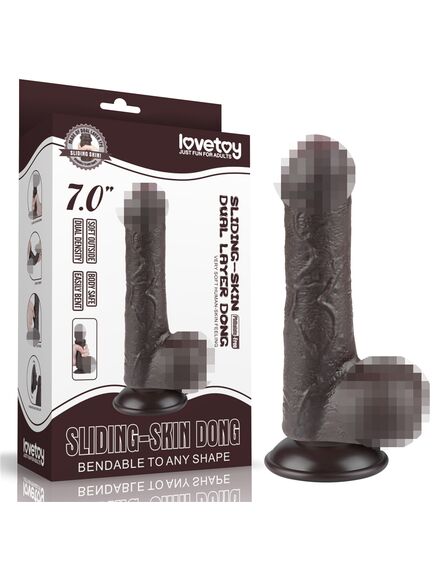 Фаллоимитатор Sliding Skin Dong с подвижной кожей, 12.5 см 