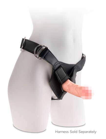 Фаллоимитатор на присоске Тройная плотность King Cock Plus 5 Triple Density Cock - Flesh , изображение 4