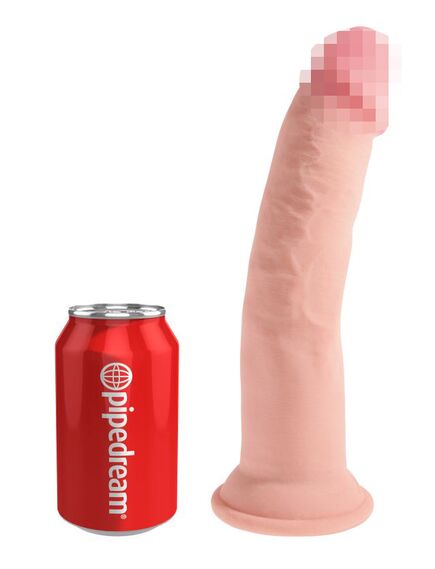 Фаллоимитатор на присоске Тройная плотность King Cock Plus 9 Triple Density Cock - Flesh , изображение 2