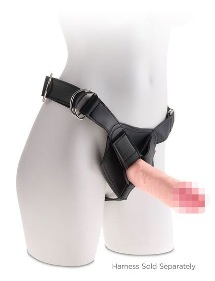 Фаллоимитатор на присоске Тройная плотность King Cock Plus 9 Triple Density Cock - Flesh , изображение 4