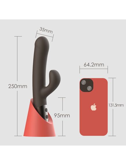 Вибратор с клиторальной стимуляцией "Hannah" , изображение 4