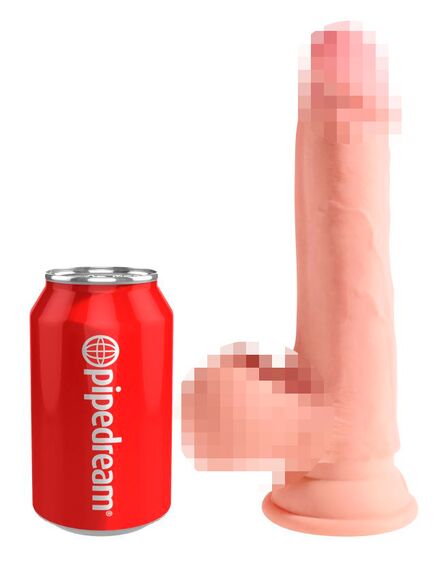 Фаллоимитатор на присоске Тройная плотность King Cock Plus 7.5 Triple Density Cock with Balls , изображение 2