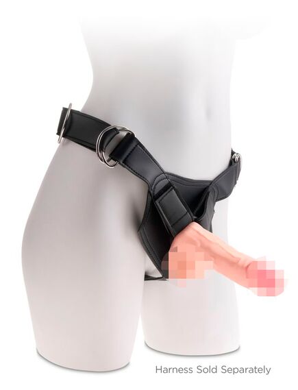 Фаллоимитатор на присоске Тройная плотность King Cock Plus 7.5 Triple Density Cock with Balls , изображение 4