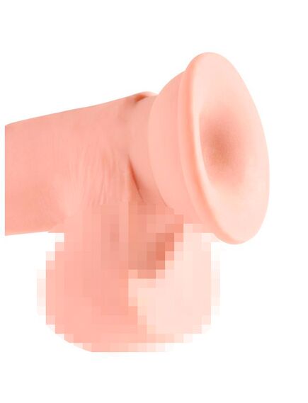 Фаллоимитатор на присоске Тройная плотность King Cock Plus 7.5 Triple Density Cock with Balls , изображение 5